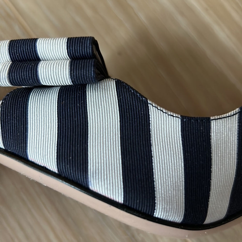 Kate Spade Celeste striped sling back heels - Picture 9 of 13